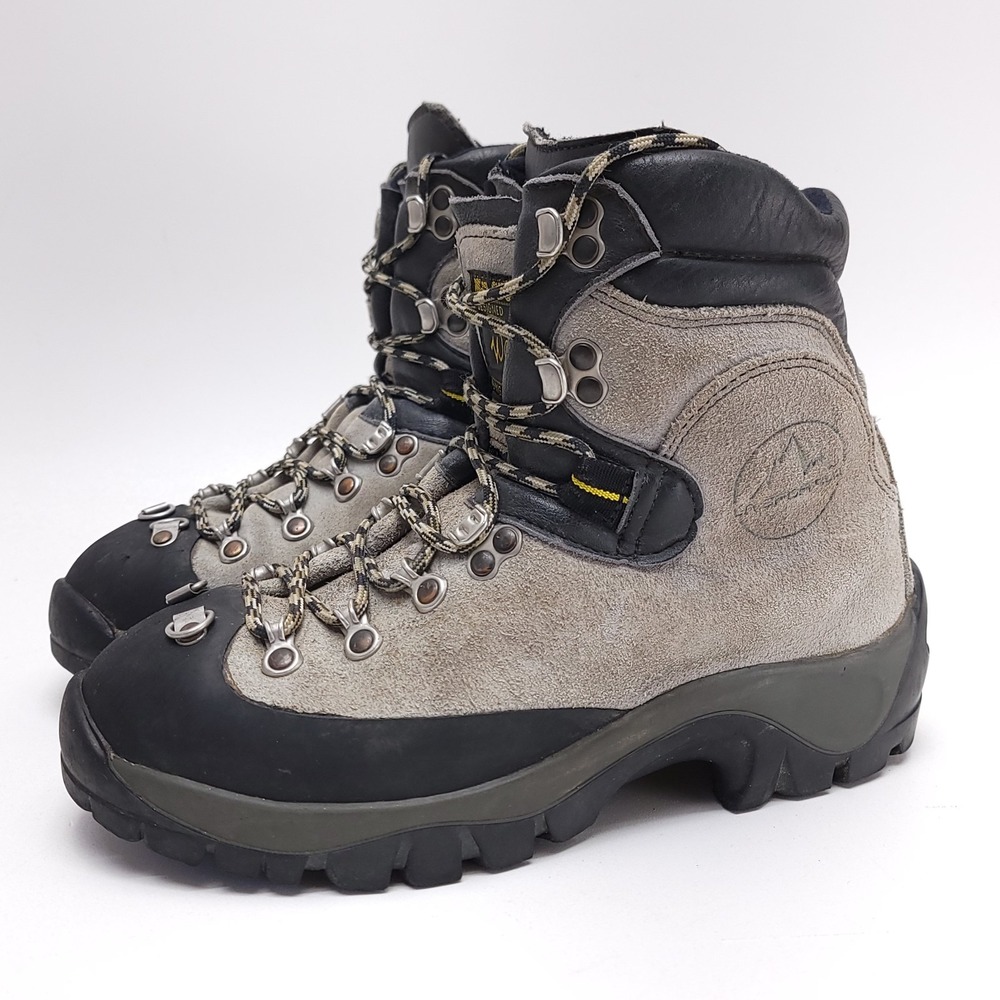 La Sportiva Womens Hiking Boots Suze 7.5 Walking On The Moon Gray Vibram Glacier